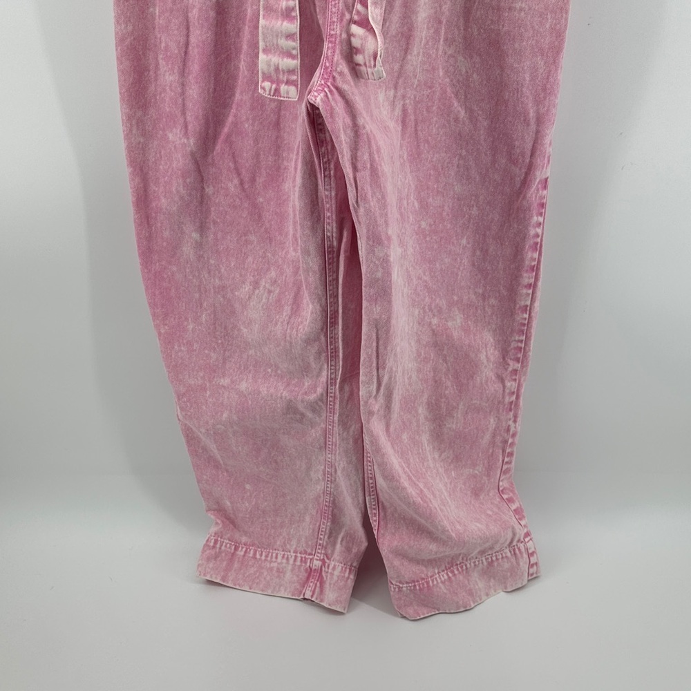 Simply Southern Barbie Retro Effortless Utility Light Pink Denim Jumpsuit SzS - Picture 6 of 11